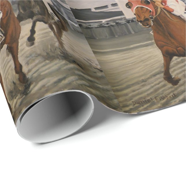 Thoroughbred Race Horse Wins Classic Wrapping Paper (Roll Corner)
