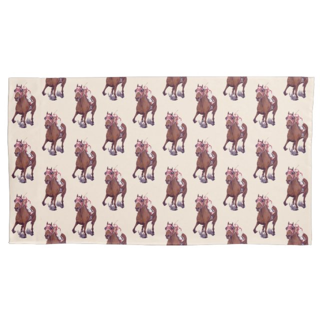 Thoroughbred Race Horse Wins Pillowcase (Front)