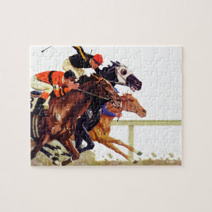 Thoroughbred Race Jigsaw Puzzle