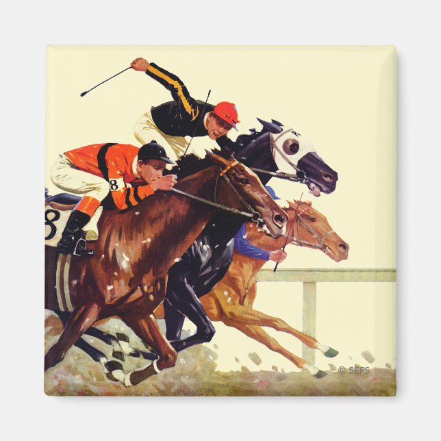 Thoroughbred Race Magnet (Front)