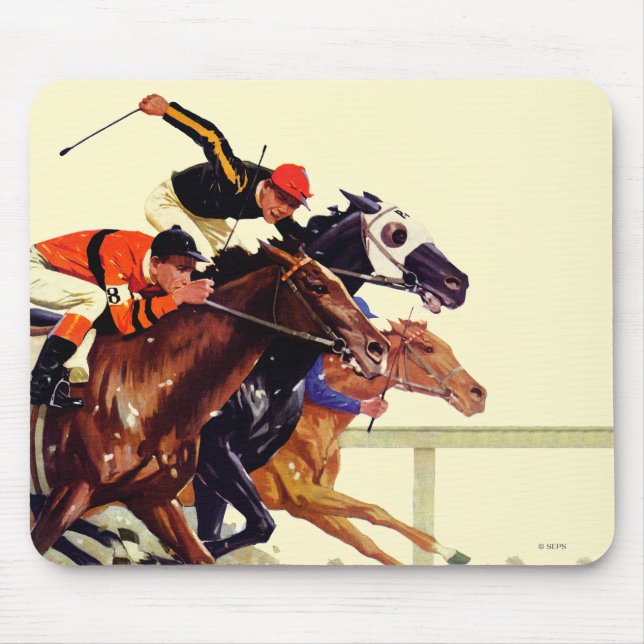 Thoroughbred Race Mouse Mat (Front)