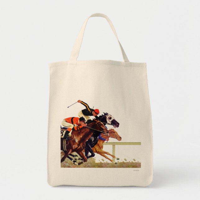 Thoroughbred Race Tote Bag (Front)