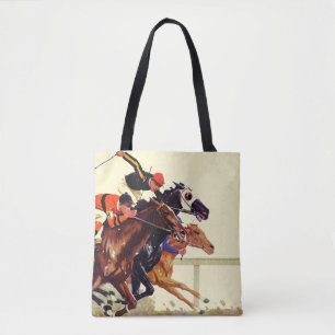 Thoroughbred Race Tote Bag