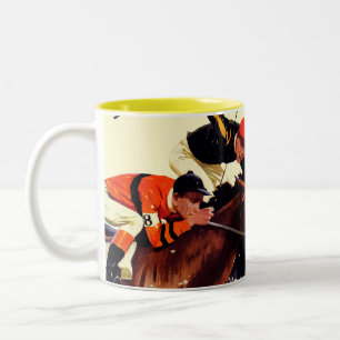 Thoroughbred Race Two-Tone Coffee Mug