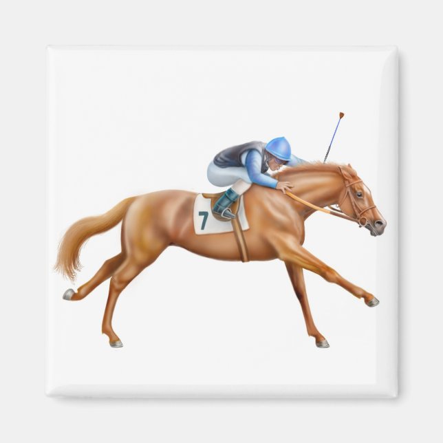 Thoroughbred Racehorse Magnet (Front)