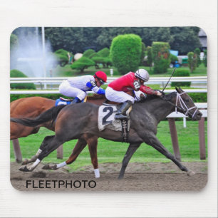 Thoroughbred Racing at Historic Saratoga Racetrack Mouse Mat