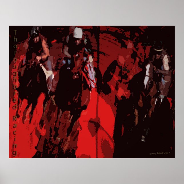 Thoroughbred Racing Poster (Front)