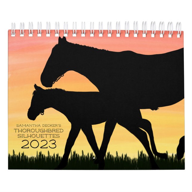 Thoroughbred Silhouettes 2023 Calendar (Cover)
