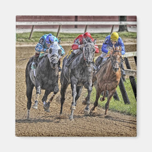 Thoroughbred Square Magnet