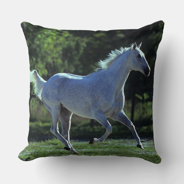 Thoroughbred Stallion Running Cushion (Front)