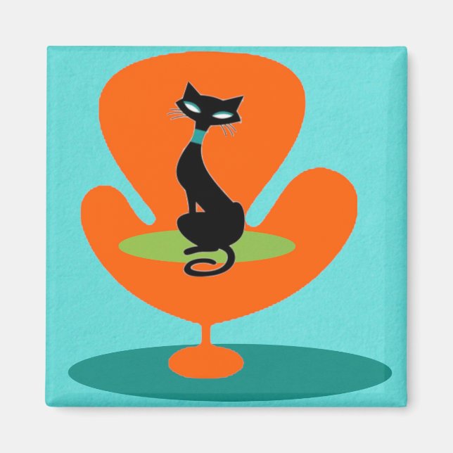 Thoroughly Modern Kitty Magnet (Front)