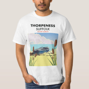 Thorpeness suffolk vintage beach poster. Two-Tone  T-Shirt