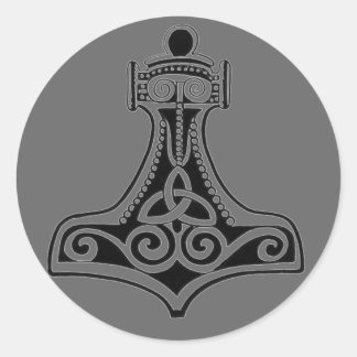 Thors Hammer Classic Round Sticker