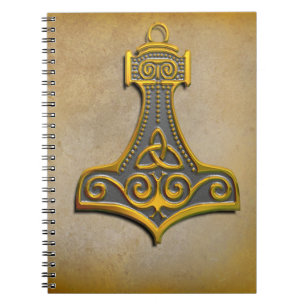Thor's Hammer in Gold Notebook