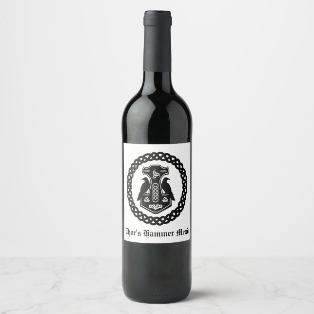 Thor's Hammer Mead Wine Label (Front)