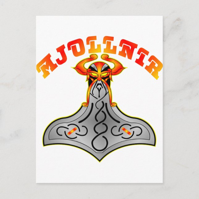 Thor's Hammer Mjollnir Postcard (Front)