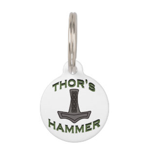 Thor's Hammer Pet Tag