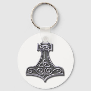 Thor's Hammer-silver Key Ring