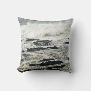 Thor's Well, Cape Perpetua, Oregon Coast Cushion