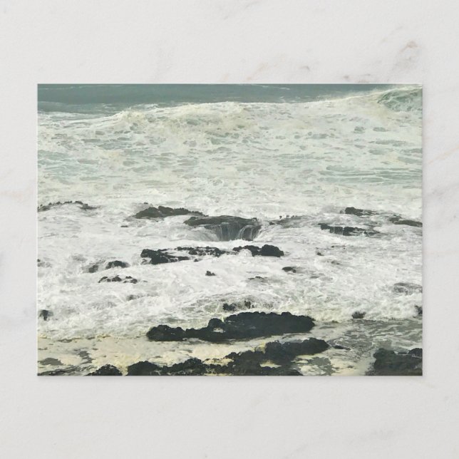 Thor's Well, Cape Perpetua, Oregon Coast Postcard (Front)