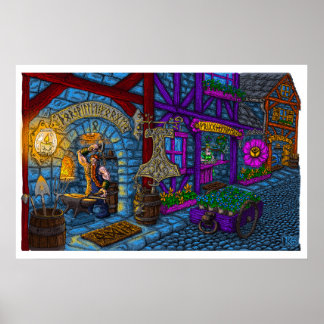 Thorsville Forge Poster