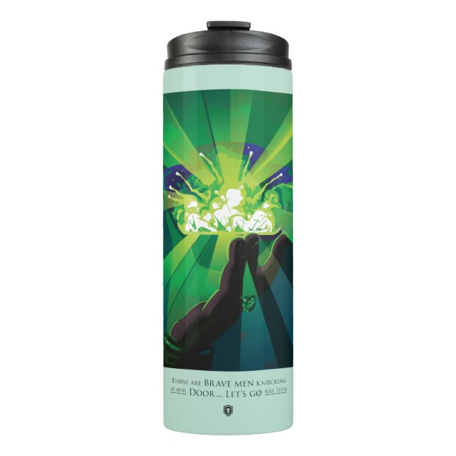 Those Are Brave Men Knocking At Our Door Thermal Tumbler (Front)