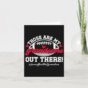Those Are My Grandsons Football Grandma Of A Footb Card