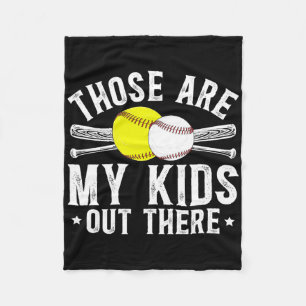 Those Are My Kids Sell Softll Dad Of Llers Fleece Blanket