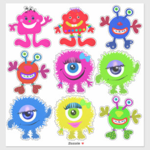 Those Colourful and Cute One Eyed Monsters