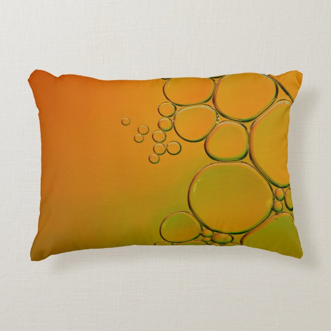 those orange bubbles decorative cushion (Front)