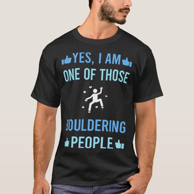 Those People Bouldering Rock Climbing T-Shirt (Front)