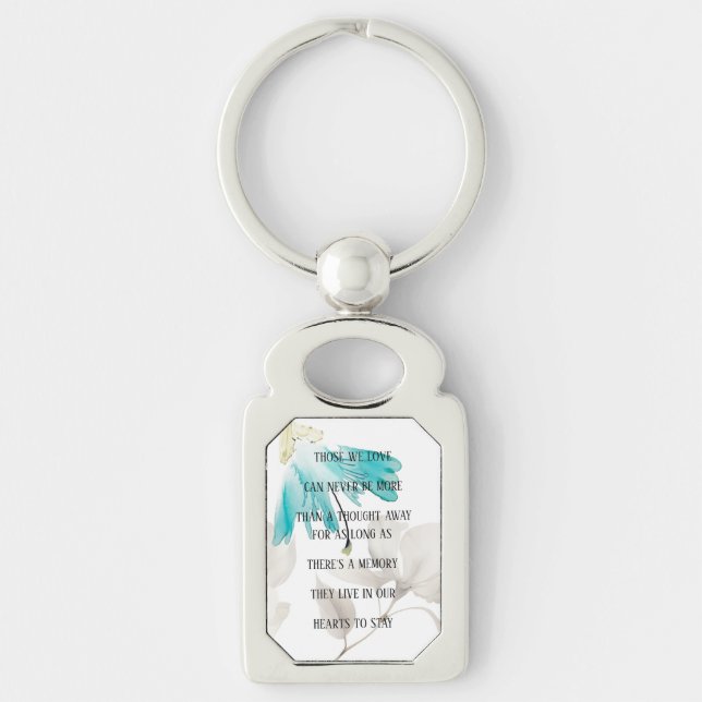 Those We Love Rectangle Keychain (Front)