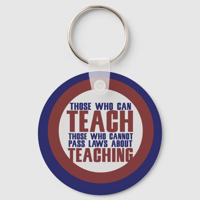 Those who can teach key ring (Front)