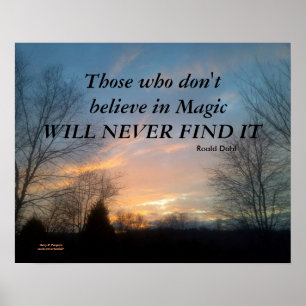 THOSE WHO DON'T BELIEVE DAHL POSTER