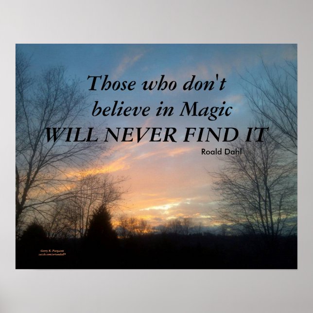 THOSE WHO DON'T BELIEVE DAHL  POSTER (Front)