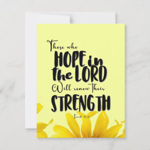 Those Who Hope in the Lord Holiday Card