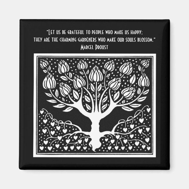 Those who make the soul blossom magnet (Front)