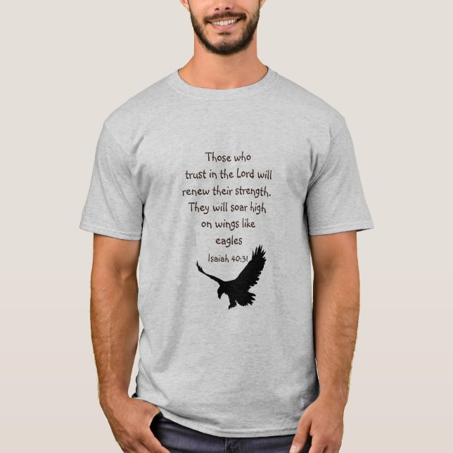Those who trust in the Lord Scripture Inspiration T-Shirt (Front)