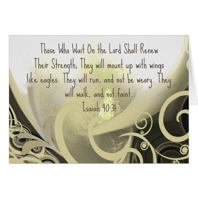 Those Who Wait On the Lord Renew Their Strength (Front Horizontal)