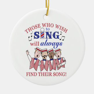 Those Who Wish to Sing - (Male) Ceramic Tree Decoration