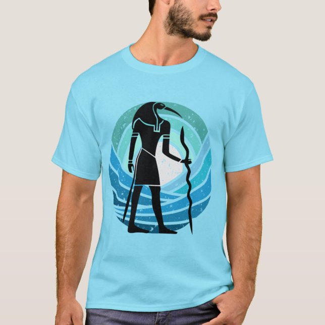 Thoth - Egyptian God Of Wisdom And Knowledge T-Shirt (Front)