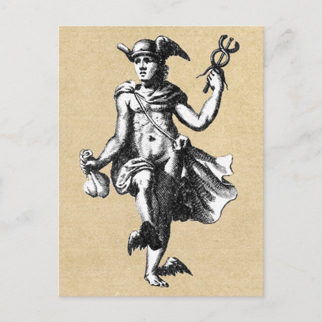 Thoth Hermes Mediaeval Alchemist Postcard (Front)