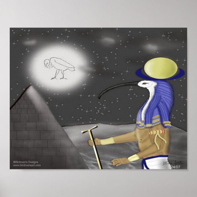 Thoth Moon Deity Poster (Front)