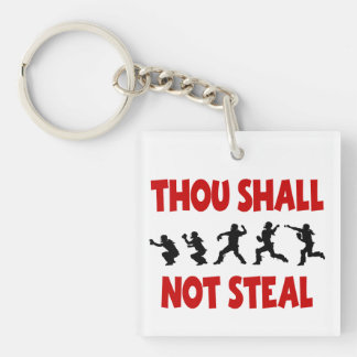 THOU SHALL NOT STEAL KEY RING