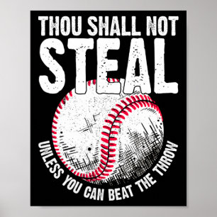 Thou Shall Not Steal Unless You Can Beat The Throw Poster