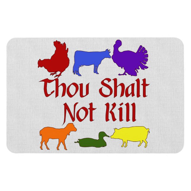 Thou Shalt Not Kill Magnet (Horizontal)