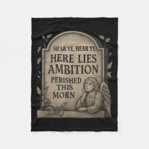 Thou Shalt Not Slack_ A Medieval Guide To Producti Fleece Blanket