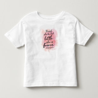 Though she be but little baby girls ruffle shirt