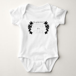 "Though She Be But Little She Is Fierce" Midsummer Baby Bodysuit