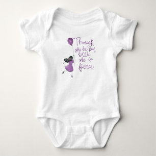 Though She Be But Little She is Fierce Singlet Baby Bodysuit